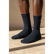 Bony Socks Erkek Zımbalı Derbi Soket Çorap Lacivert