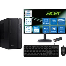 Acer Veriton S2720G Intel Core I5 14400 24GB Ddr5 2tb SSD Freedos 23.8 Inç Monitör UHD Graphics 730 Masaüstü Bilgisayar 24DTR1PEM003WF09 + Zetta Flash Bellek