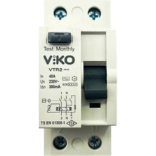 Viko 2X40 Amper Kaçak Akım Rölesi 300MA
