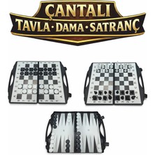 Alay Ticaret Çantalı Üçü Bir Arada Set - Satranç - Tavla - Dama