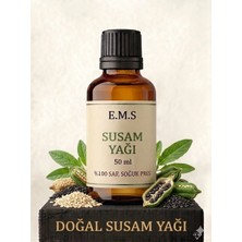E.M.S 50 ML SUSAM YAĞI % 100 SAF SOĞUK PRES DOĞAL SUSAM YAĞI.