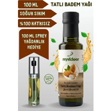 Matdeer Soğuk Sıkım Tatlı Badem Yağı 100 ml - %100 Saf ve Doğal
