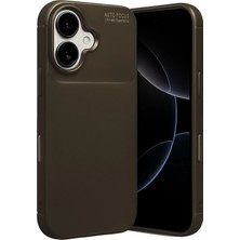 OtoTech Mey Ithalat®   iPhone 17 Auto Focus Karbon Kapak - Kahverengi