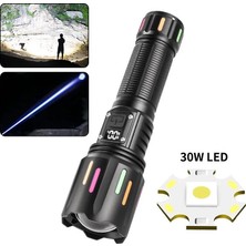 OtoTech PS-9954 30W Zoomlu LED Powerbank Özellikli Şarjlı Profesyonel El Feneri