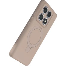 OtoTech Mey Ithalat®   Mi 14T Pro Regal Magsafe Standlı Kapak - Çöl Titanyum