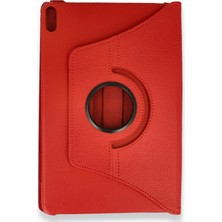 OtoTech Mey Ithalat®  Huawei Honor Pad X8A Kılıf 360 Tablet Deri Kılıf - Kırmızı