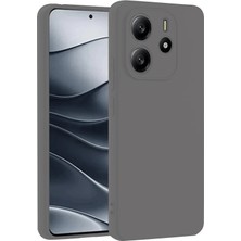 OtoTech Mey Ithalat®   Redmi Note 14 4g Kılıf First Silikon - Gri