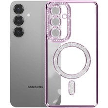 OtoTech Mey Ithalat®  Samsung Galaxy S26 Plus Joke Simli Magneticsafe Kılıf - Derin Mor