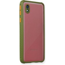 OtoTech Mey Ithalat®  Samsung Galaxy A01 Core Kılıf Miami Şeffaf Silikon - Yeşil