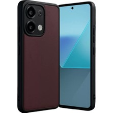 OtoTech Mey Ithalat®   Redmi Note 13 Pro 4g Kılıf Aras Deri Kapak - Bordo