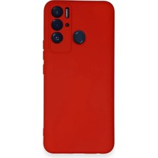 OtoTech Mey Ithalat®  Tecno Pova Neo Kılıf Nano Içi Kadife Silikon - Kırmızı