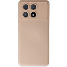 OtoTech Mey Ithalat®   Poco X6 Pro Kılıf Nano Içi Kadife Silikon - Pudra