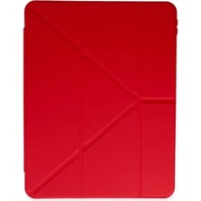 OtoTech Mey Ithalat®   iPad 2022 10.9 (10.nesil) Kılıf Kalemlikli Mars Tablet Kılıfı - Kırmızı