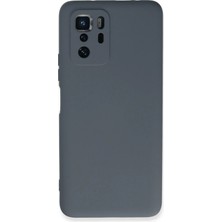 OtoTech Mey Ithalat®   Poco X3 Gt Kılıf Nano Içi Kadife Silikon - Gri