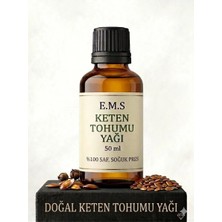 E.M.S 50 ML KETEN TOHUMU  YAĞI % 100 SAF SOĞUK PRES DOĞAL KETEN TOHUMU YAĞI.