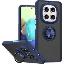 OtoTech Mey Ithalat®   Redmi Note 15 Pro 5g Montreal Yüzüklü Silikon Kapak - Lacivert