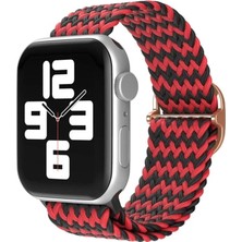 OtoTech Mey Ithalat®   Watch 38MM Star Kordon - Zigzag Kırmızı-Siyah