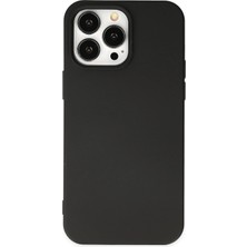 OtoTech Mey Ithalat®  iPhone 15 Pro Kılıf Nano Içi Kadife Silikon - Siyah