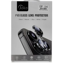 OtoTech Mey Ithalat®  iPhone 14 Pvd Metal Kamera Lens - Turuncu
