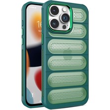 OtoTech Mey Ithalat®  iPhone 14 Pro Max Kılıf Airmax Silikon Kapak - Koyu Yeşil