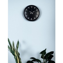 OtoTech 36 cm Siyah Dekoaratif Duvar Saati