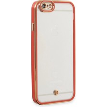 OtoTech Mey Ithalat®  iPhone 6 Kılıf Liva Lens Silikon - Kırmızı