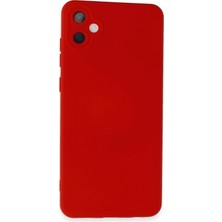 OtoTech Mey Ithalat®  Samsung Galaxy A05 Kılıf Nano Içi Kadife Silikon - Kırmızı