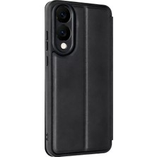 OtoTech Mey Ithalat®  Samsung Galaxy S25 Edge Flip Cover - Siyah