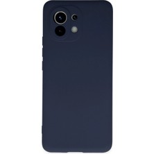 OtoTech Mey Ithalat®   Mi 11 Kılıf Nano Içi Kadife Silikon - Lacivert