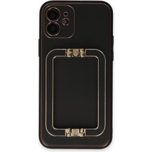 OtoTech Mey Ithalat®  iPhone 12 Kılıf Coco Elit Kapak - Siyah
