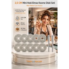 Nemere 10 Adet  25 mm Elmas Kesici Disk Seti, Mini Cam Metal Ahşap Kesme Ucu 723232