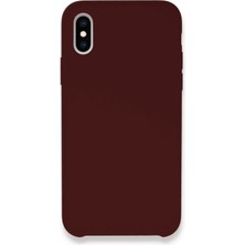 OtoTech Mey Ithalat®  iPhone Xs Max Kılıf Lansman Legant Silikon - Bordo
