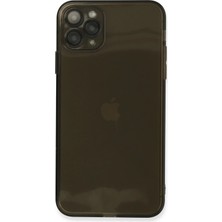 OtoTech Mey Ithalat®  iPhone 11 Pro Max Kılıf Fly Lens Silikon - Siyah