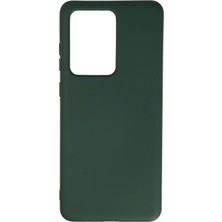 OtoTech Mey Ithalat®  Samsung Galaxy S20 Ultra Kılıf Nano Içi Kadife Silikon - Koyu Yeşil