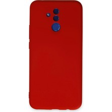 OtoTech Mey Ithalat®  Huawei Mate 20 Lite Kılıf Nano Içi Kadife Silikon - Kırmızı