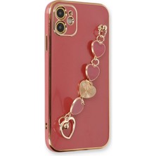 OtoTech Mey Ithalat®  iPhone 12 Kılıf Esila Silikon - Kırmızı
