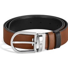Montblanc Sartorial At Nalı Tokalı 35 mm Çift Taraflı Deri Kemer 198411