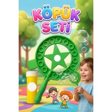 Farbu Oyuncak Yıldızlı Dev Baloncuk Seti! 3 Parçalı Özel Köpük Suyu Solüsyonlu 35,5cm Eğlenceli Köpük Oyun Seti