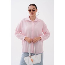Mega Life Şerit Şale Kumaş Gömlek