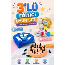 M&H 3'lü Oyun Seti - Buz Krallığı - Yumurta Eşleme Oyunu - Hafıza Eşleme Oyunu - Eğitici ve Öğretici Oyun Seti