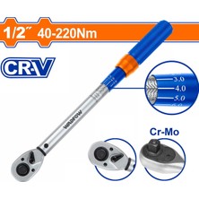 Wadfow 1/2 Tork Kolu 40-220NM Çantalı Kalibrasyonlu 430MM