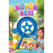 Farbu Oyuncak Yıldızlı Dev Baloncuk Seti! 3 Parçalı Özel Köpük Suyu Solüsyonlu 35,5cm Eğlenceli Köpük Oyun Seti