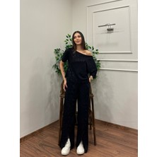 Orjinal Blue Simli Kumaş Tek Omuz Salaş Alt Üst Takım