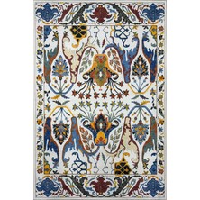 Kilim Home Modern Antik Desenli Krem ve Kahve Detaylı Şark Köşesi Dekor Halı 2311