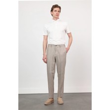 İmza Kahverengi Yan Cep Comfort Fit Pamuklu Chino Pantolon 1003260167