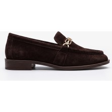 Louis Cardy Monroe Kahverengi Süet Deri Kadın Loafer