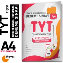 2026 Tyt Asimetrik Yayınları Kurumsal Türkiye Geneli Fişek Deneme Kitapçığı