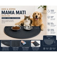 Black Gold Kedi Köpek Beslenme Paspası Kedi Köpek Mama Altlığı 60X35 cm Büyük Boy