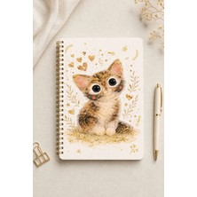 Victoria's Journals Cozy Friends A5 Premium Spiralli Defter 90GR Çizgili + Sticker