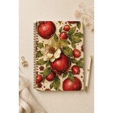 Victoria's Journals Botanical Collection A5 Premium Spiralli Defter 90GR Kareli + Sticker